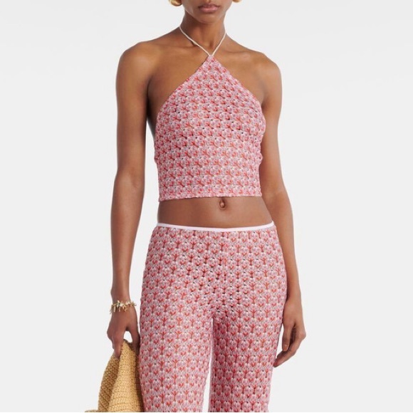 Missoni crochet knit lame cropped halter top NWT - Picture 2 of 6